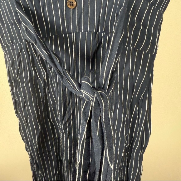 Cotton On Blue Sleeveless V-Neck Striped Jumpsuit Size Small - Picture 4 of 13